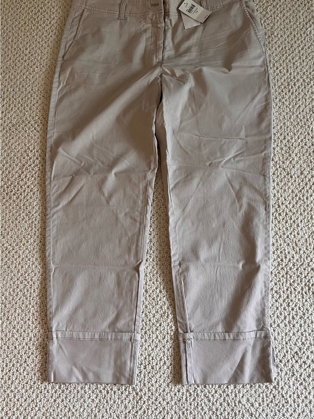 J Jill Women’s Casual Stretch Chino Pants - Light khaki
